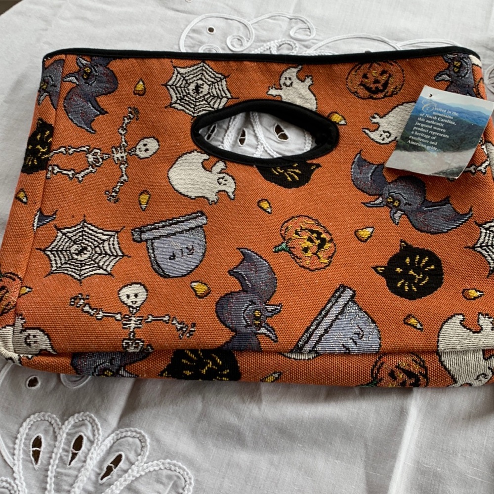 Halloween set Table Runner and Treat Bag or Purse